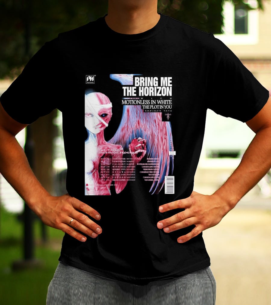 Bring Me The Horizon The Third Ascension Program Fall Tour 2026 Canada Dates T-Shirt