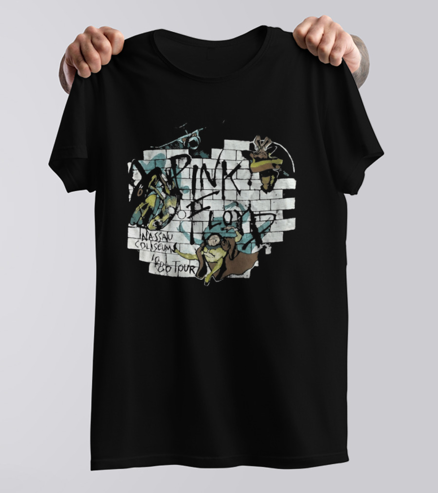 Pink Floyd The Wall Nassau Coliseum 1980 Tour T-Shirt