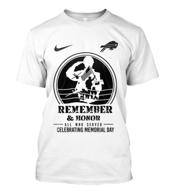 Nike Buffalo Bills Remember And Honor Memorial Day 2023 T-Shirt