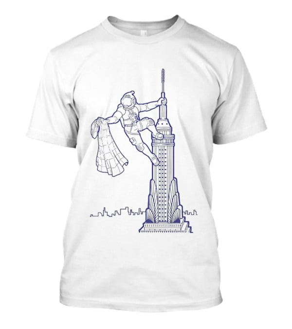 HRBP Spaceman Scaling NYC Building T-Shirt