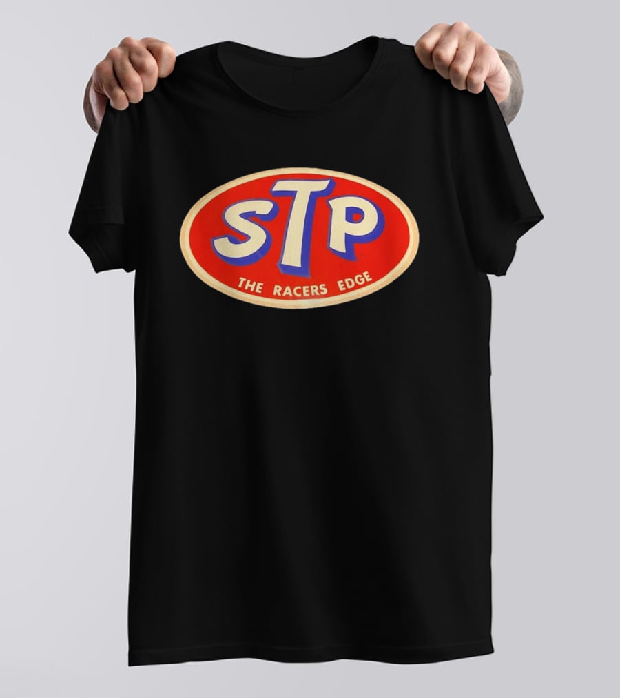 STP The Racers Edge Vintage Motorsport Oval T-Shirt