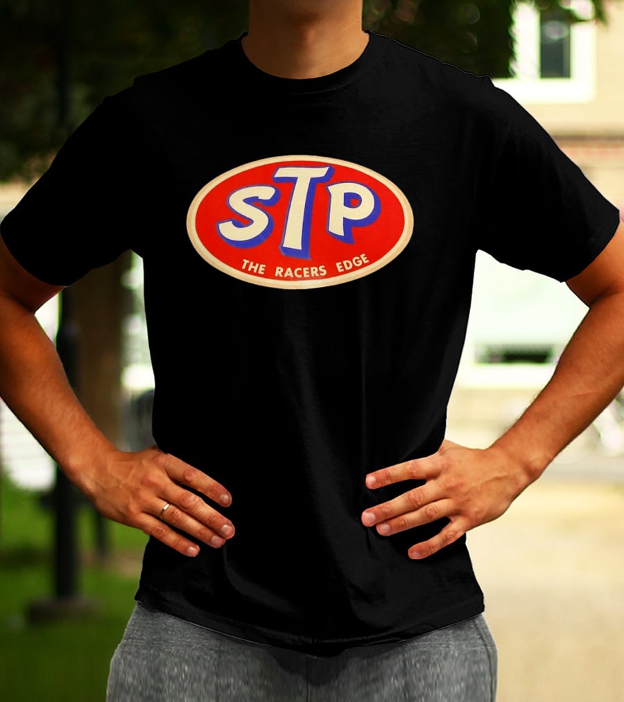 STP The Racers Edge Vintage Motorsport Oval T-Shirt