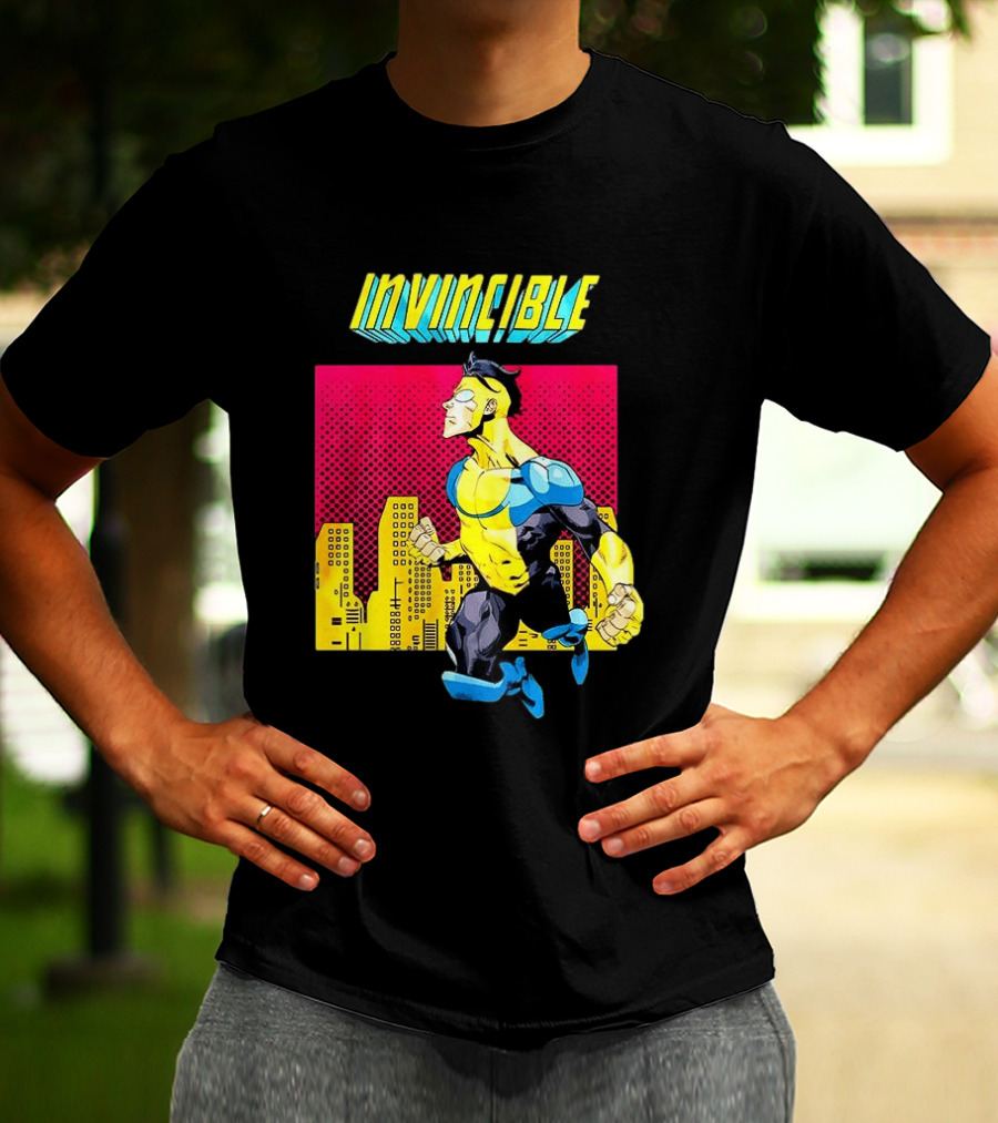 Invincible Comics Hero Skyline Pop T-Shirt