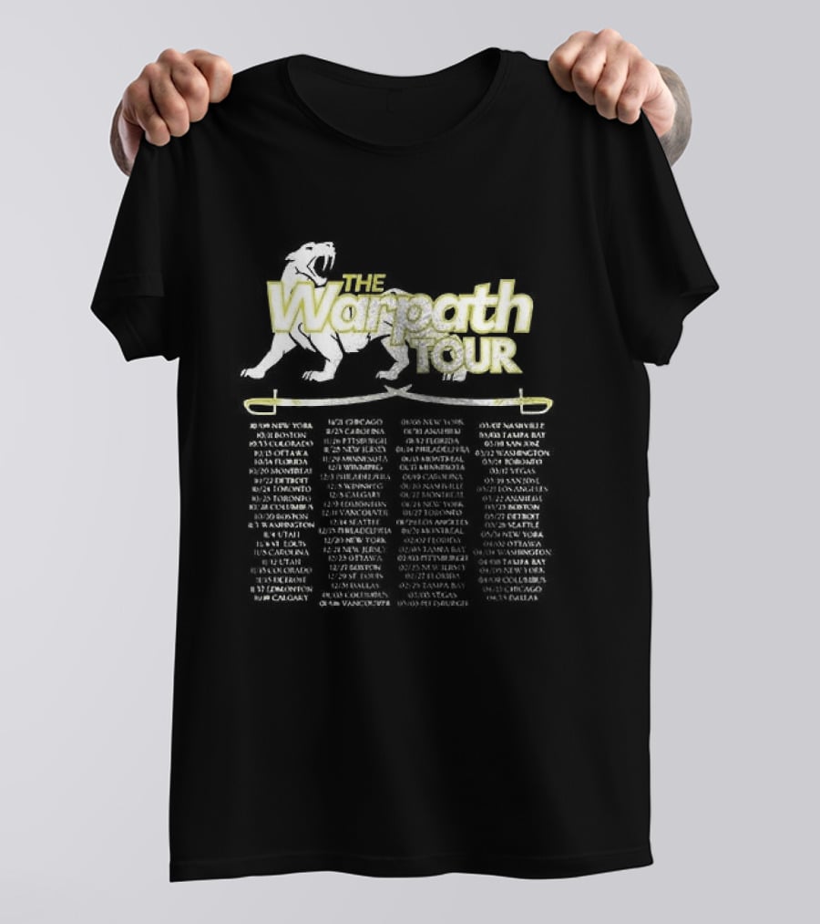 Warpath Tour Dates Schedule And Locations T-Shirt