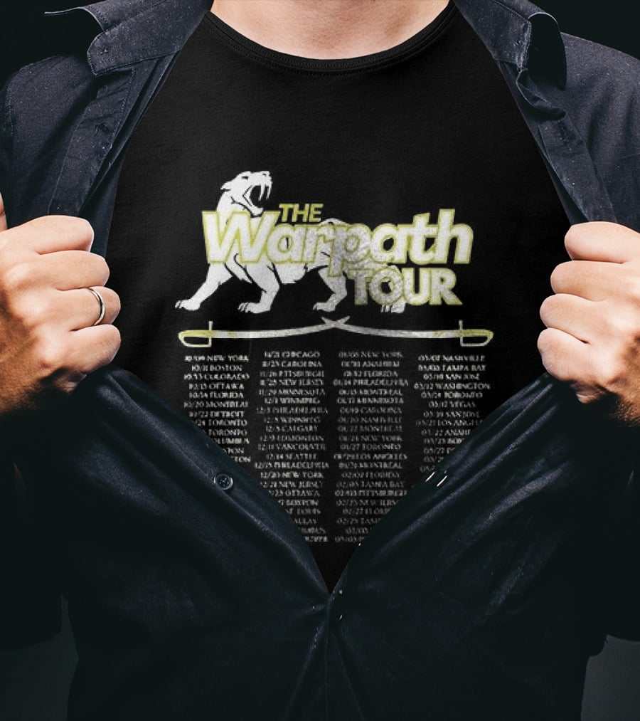 Warpath Tour Dates Schedule And Locations T-Shirt