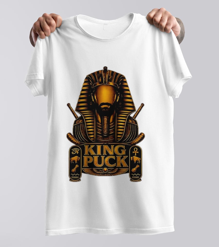 King Puck Pharaoh Buffalo Sabres Egyptian Hockey T-Shirt
