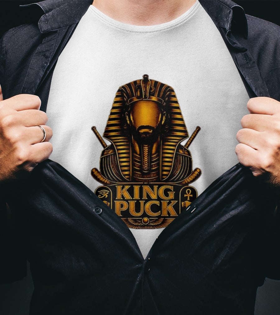 King Puck Pharaoh Buffalo Sabres Egyptian Hockey T-Shirt