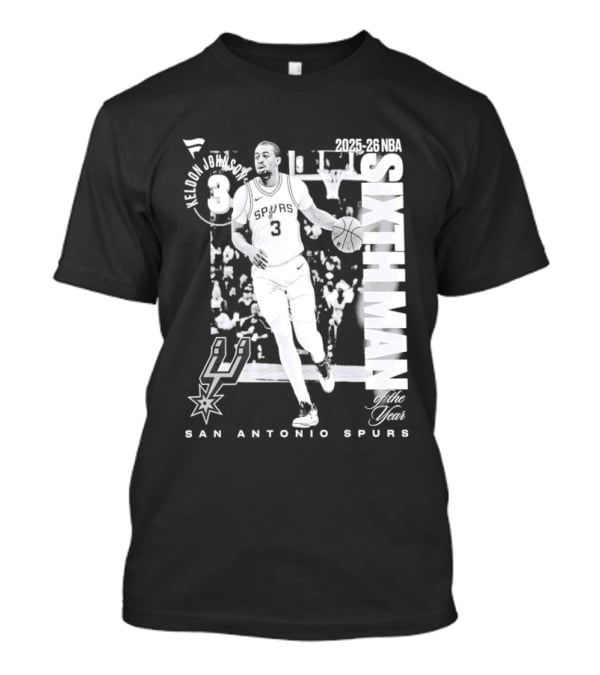 Keldon Johnson 2025 26 Sixth Man San Antonio Spurs NBA Legacy T-Shirt