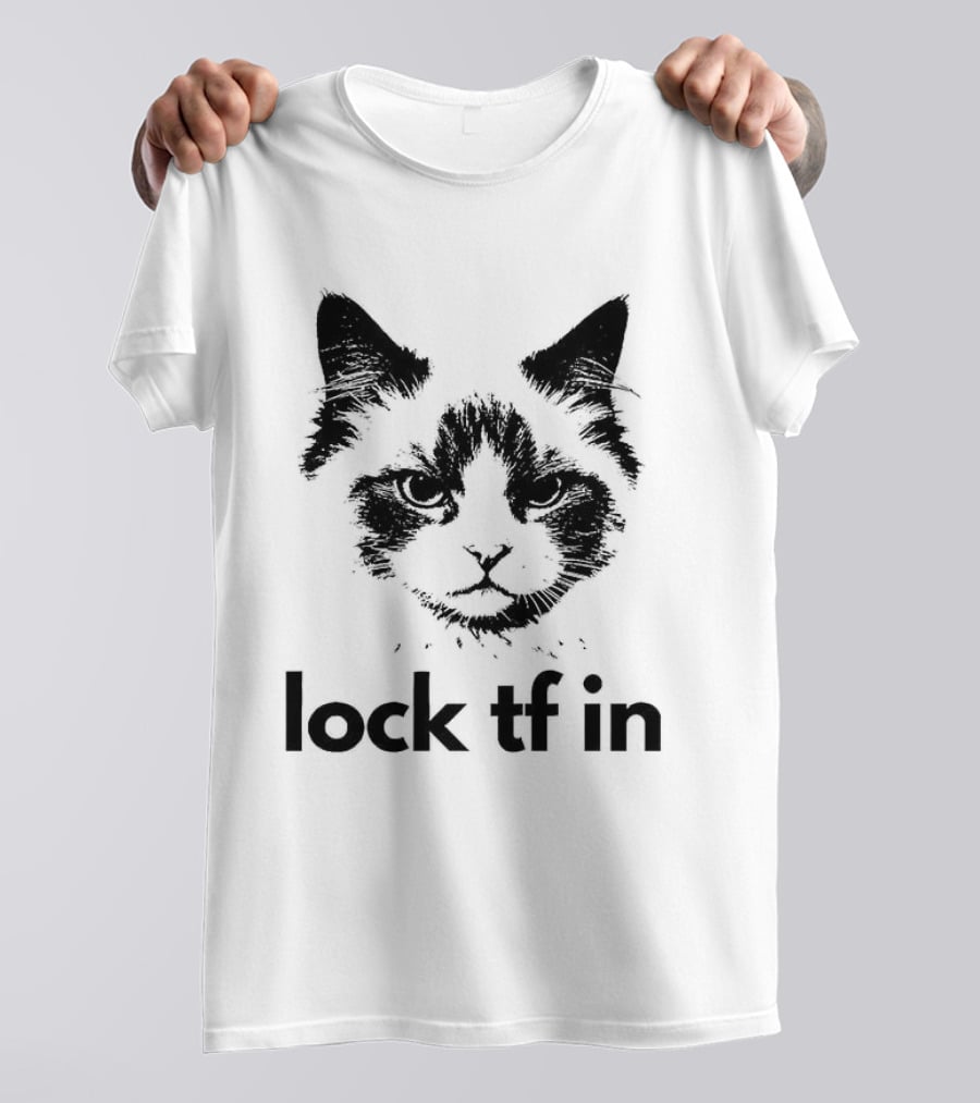 Lock TF In Cat Pet Face T-Shirt