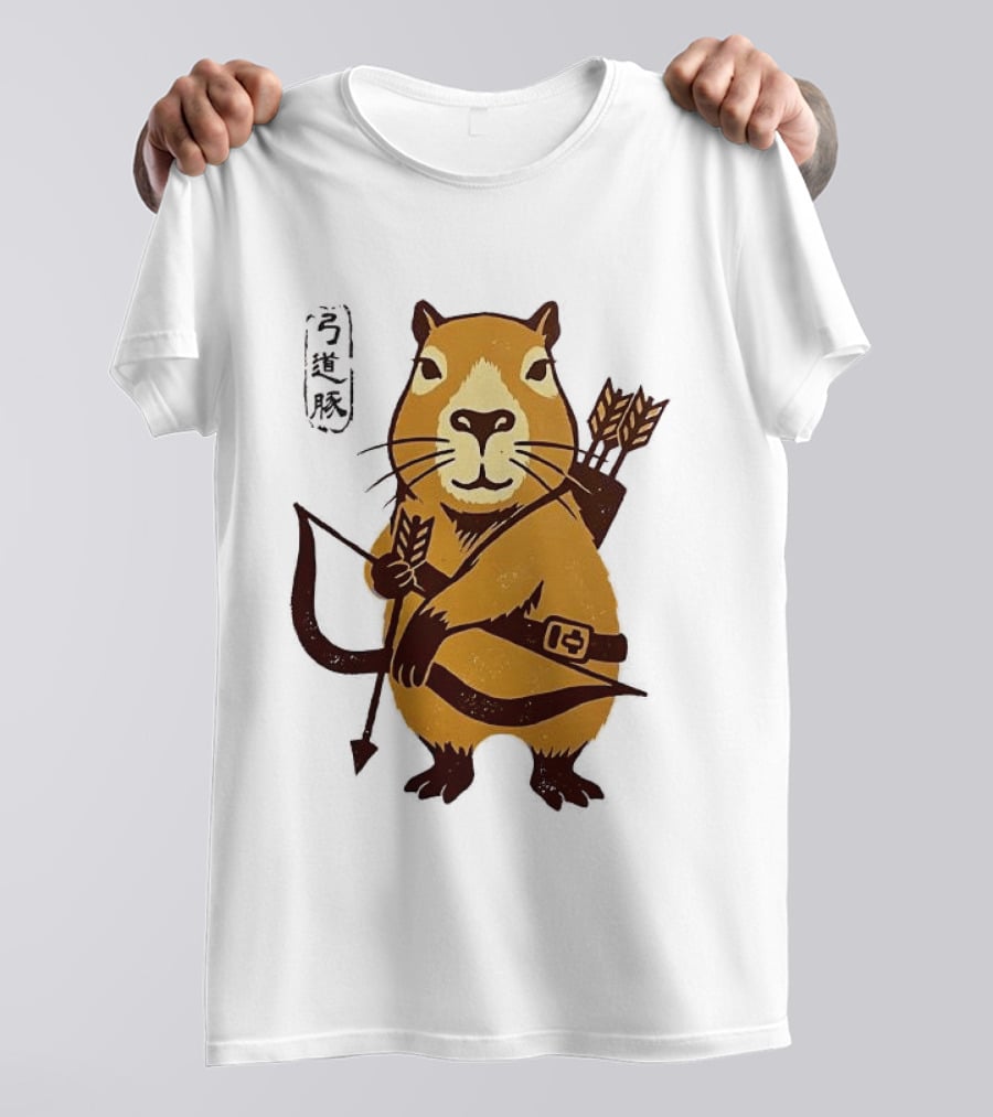 Capybara Archer Target Chill Classical Japanese T-Shirt