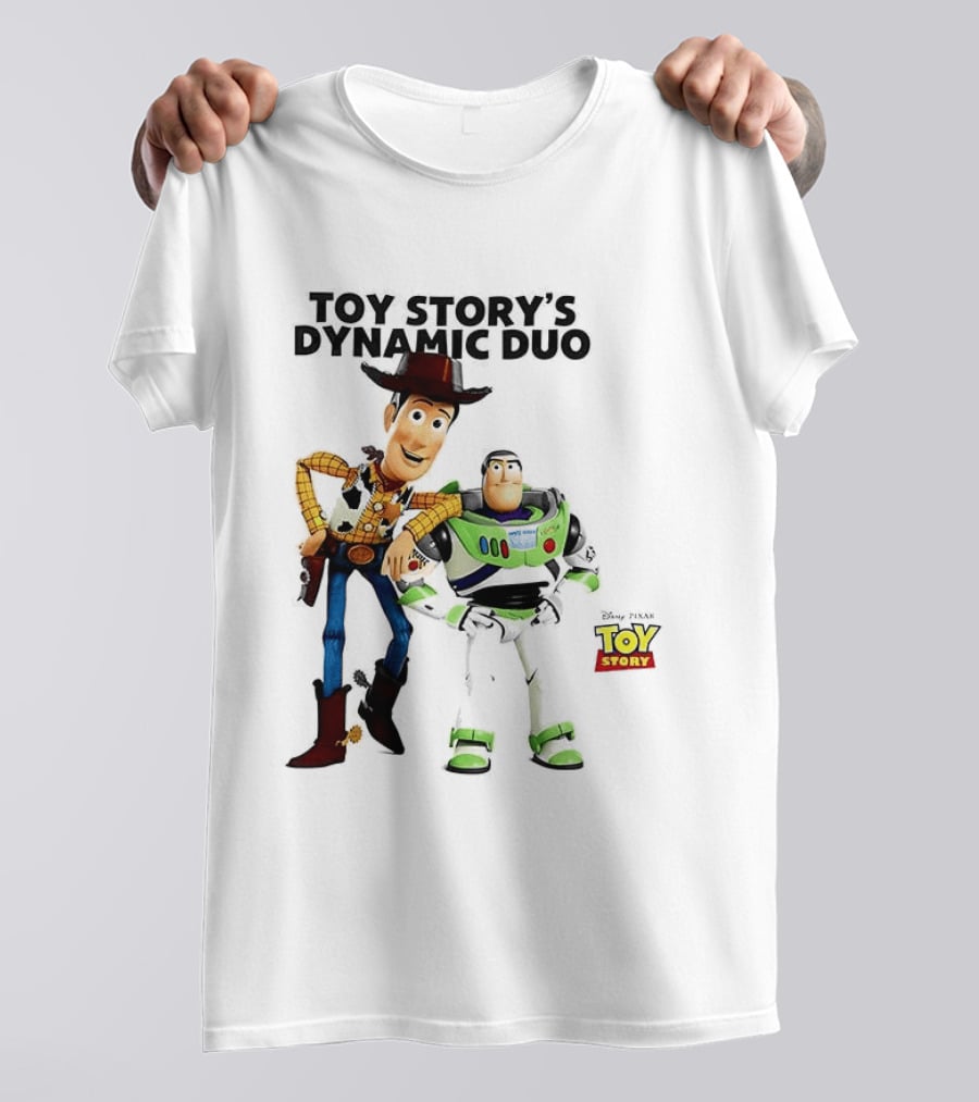 Toy Story's Dynamic Duo Woody And Buzz Lightyear T-Shirt