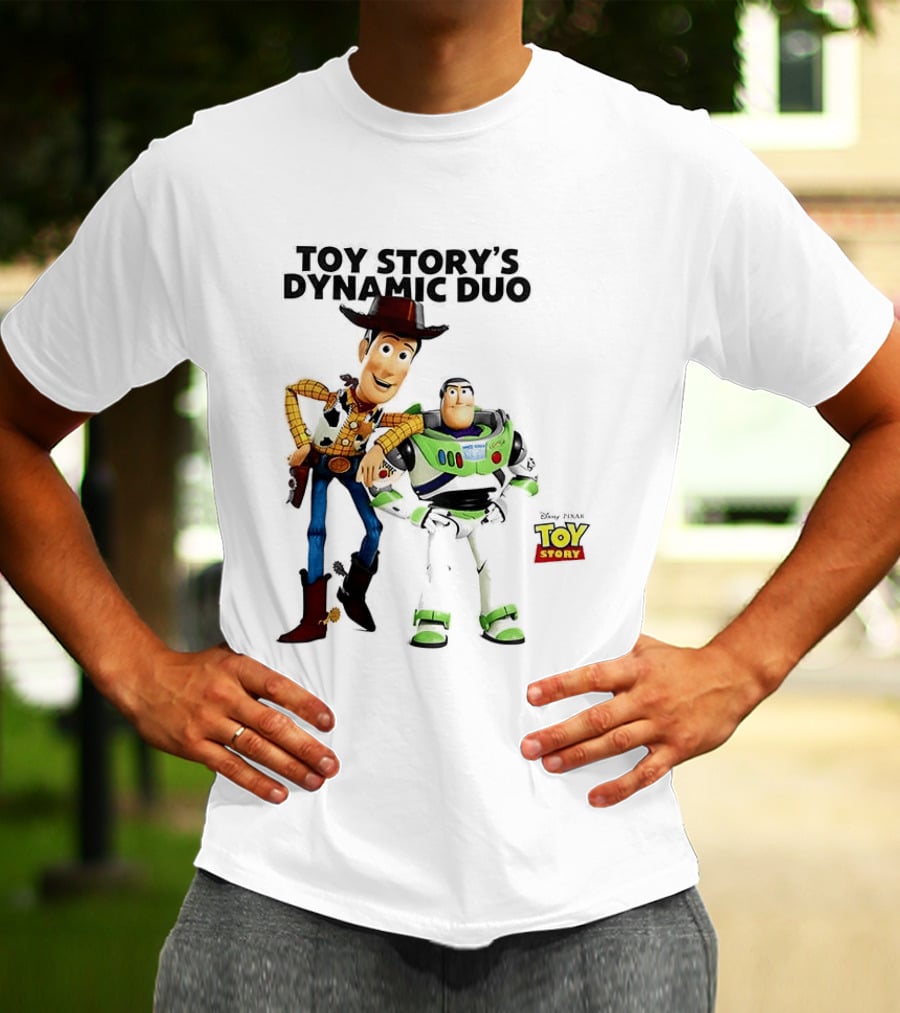 Toy Story's Dynamic Duo Woody And Buzz Lightyear T-Shirt