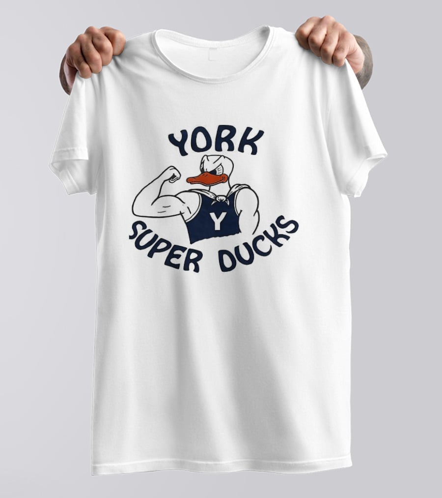 York Super Ducks Flexing Mascot Y T-Shirt