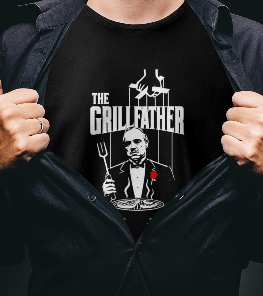 The Grillfather BBQ Cooking Humor T-Shirt