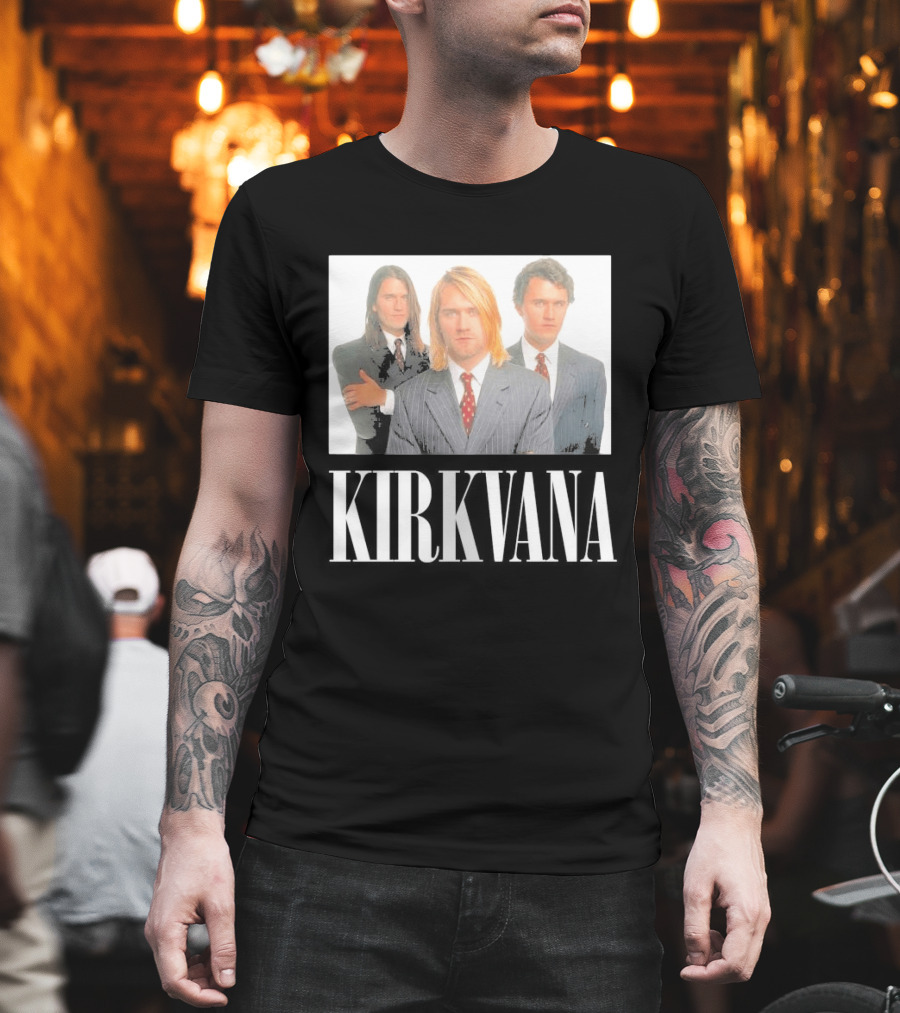 Kirkvana Grunge Band Members In Suits T-Shirt