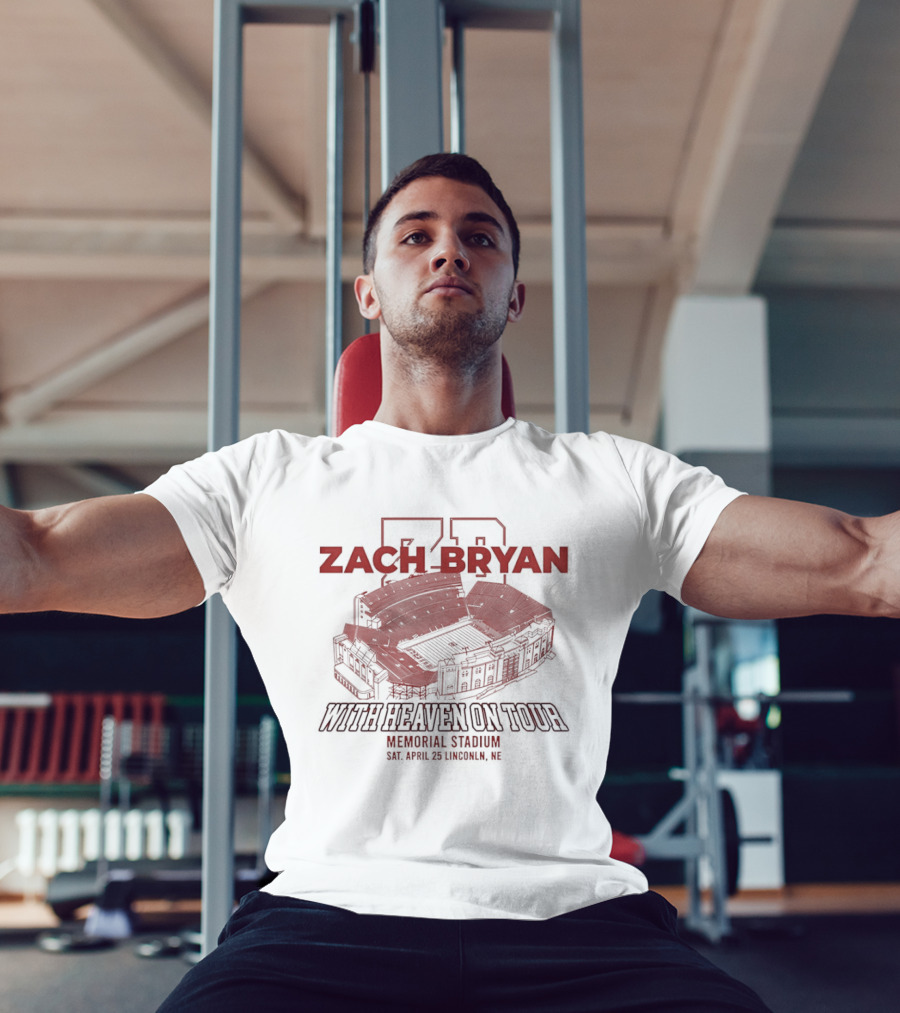 Zach Bryan With Heaven On Tour Memorial Stadium Lincoln Nebraska 2026 T-Shirt