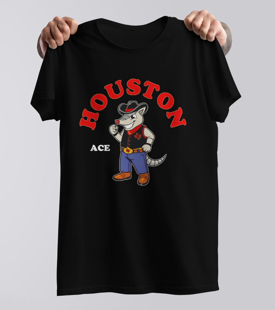 Houston Gamblers Armadillo Cowboy Ace 2026 T-Shirt
