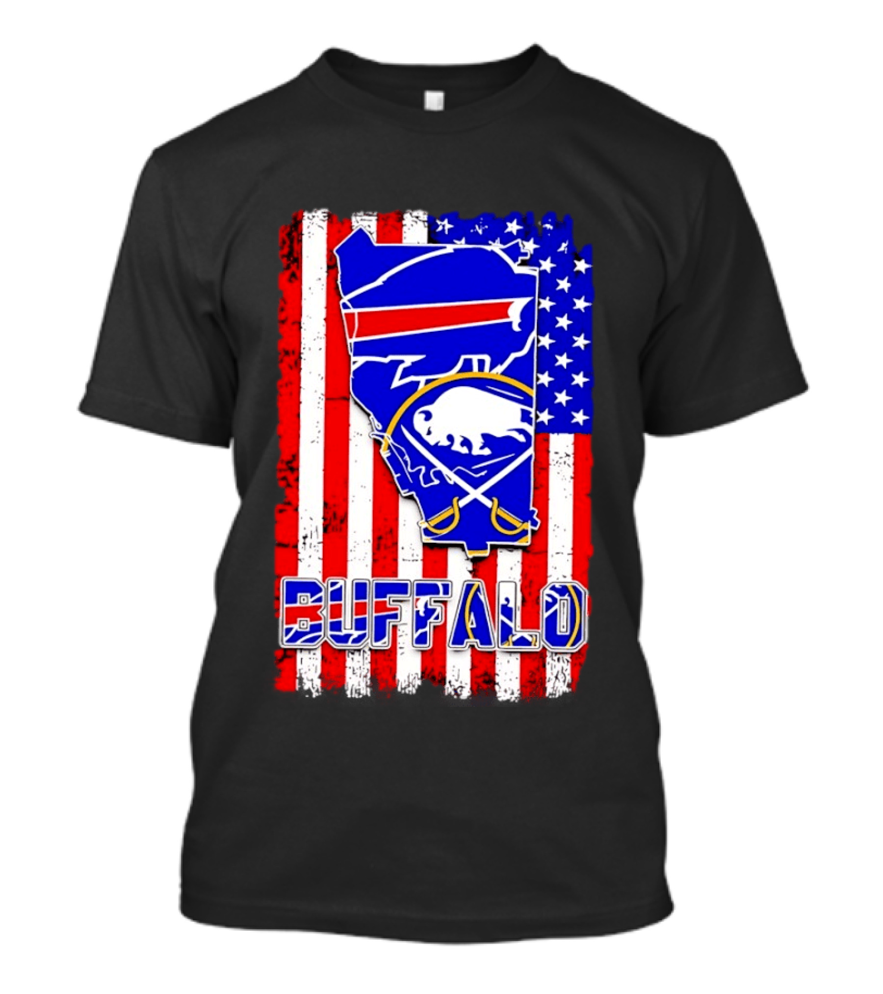 Buffalo Bills Sabres American Flag T-Shirt