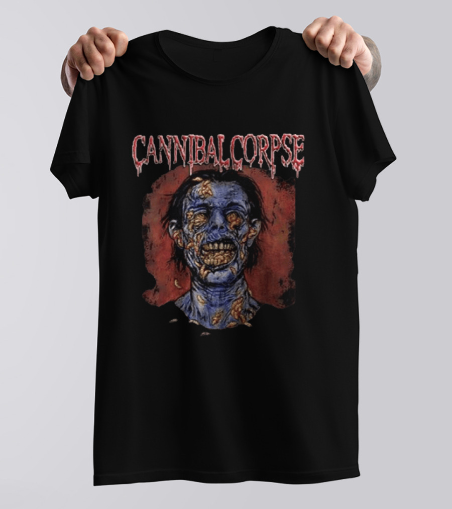 Cannibal Corpse Skull Full Of Maggots Zombie T-Shirt