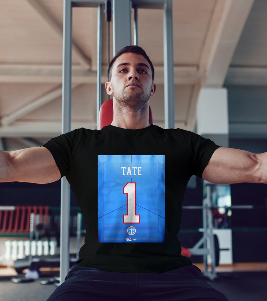 Carnell Tate 1 Jersey Tennessee Titans NFL 2026 Draft T-Shirt