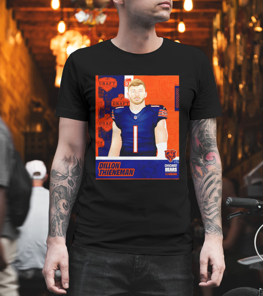 NFL 2026 Draft Chicago Bears Dillon Thieneman Oregon T-Shirt
