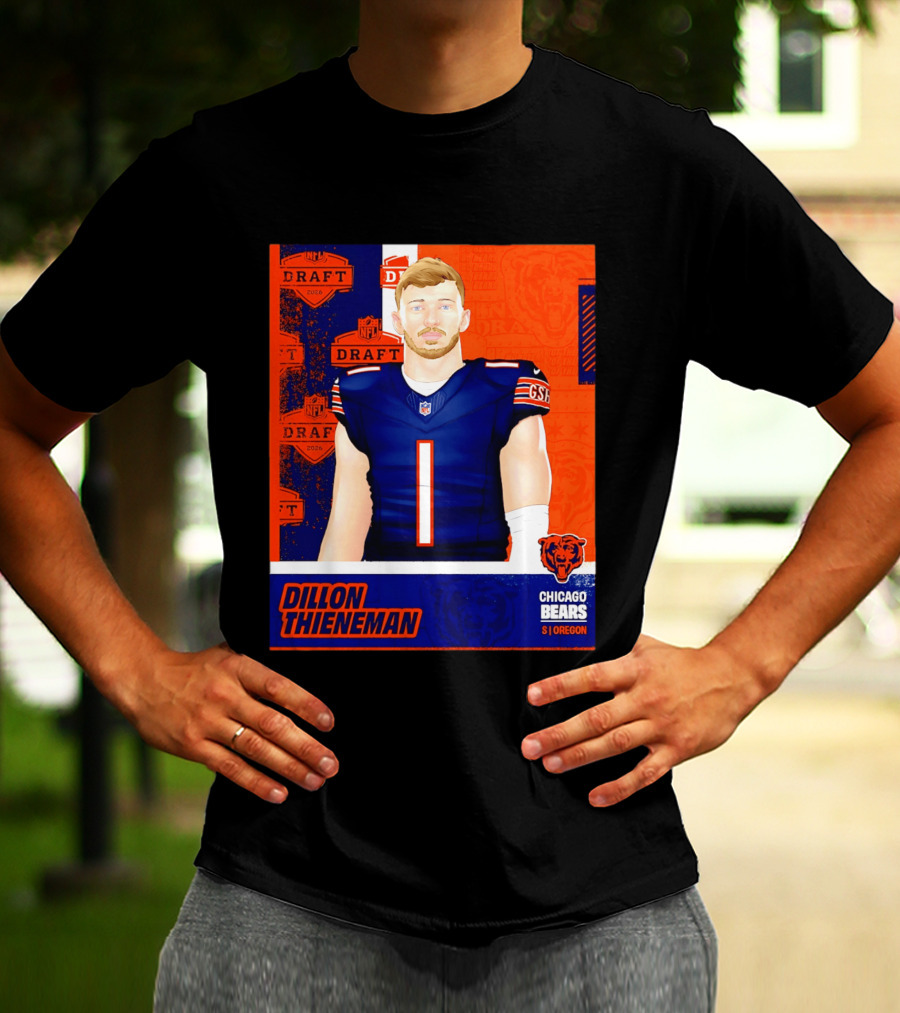NFL 2026 Draft Chicago Bears Dillon Thieneman Oregon T-Shirt