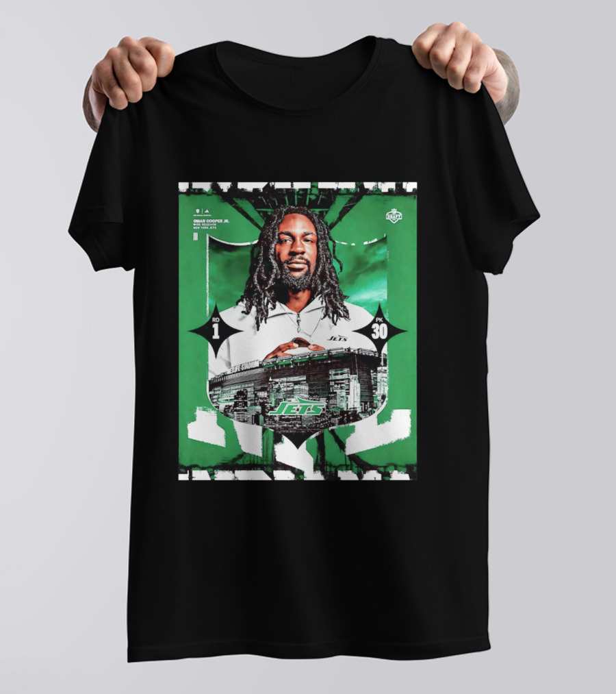 Omar Cooper Jr. Wide Receiver New York Jets 2026 Draft Pick 1 MetLife Stadium T-Shirt