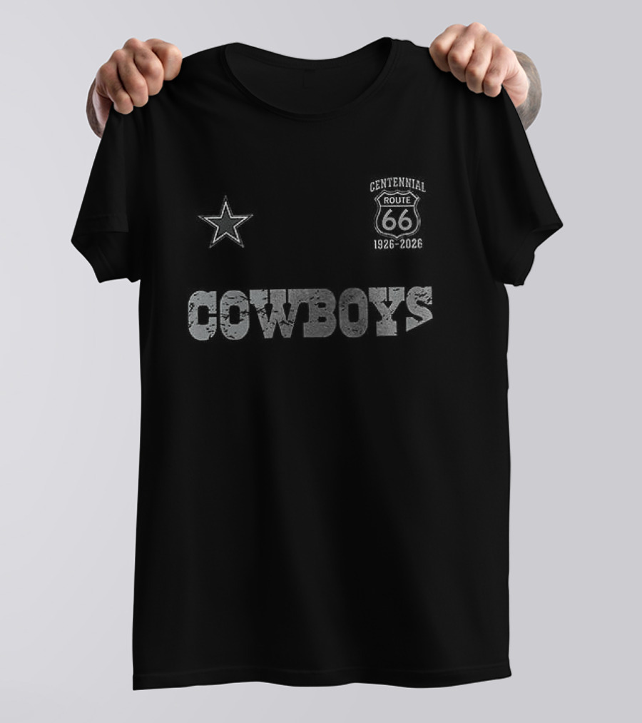 Dallas Cowboys Route 66 100th Anniversary Centennial Star T-Shirt