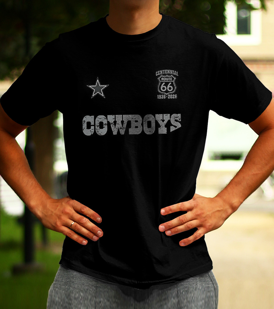 Dallas Cowboys Route 66 100th Anniversary Centennial Star T-Shirt