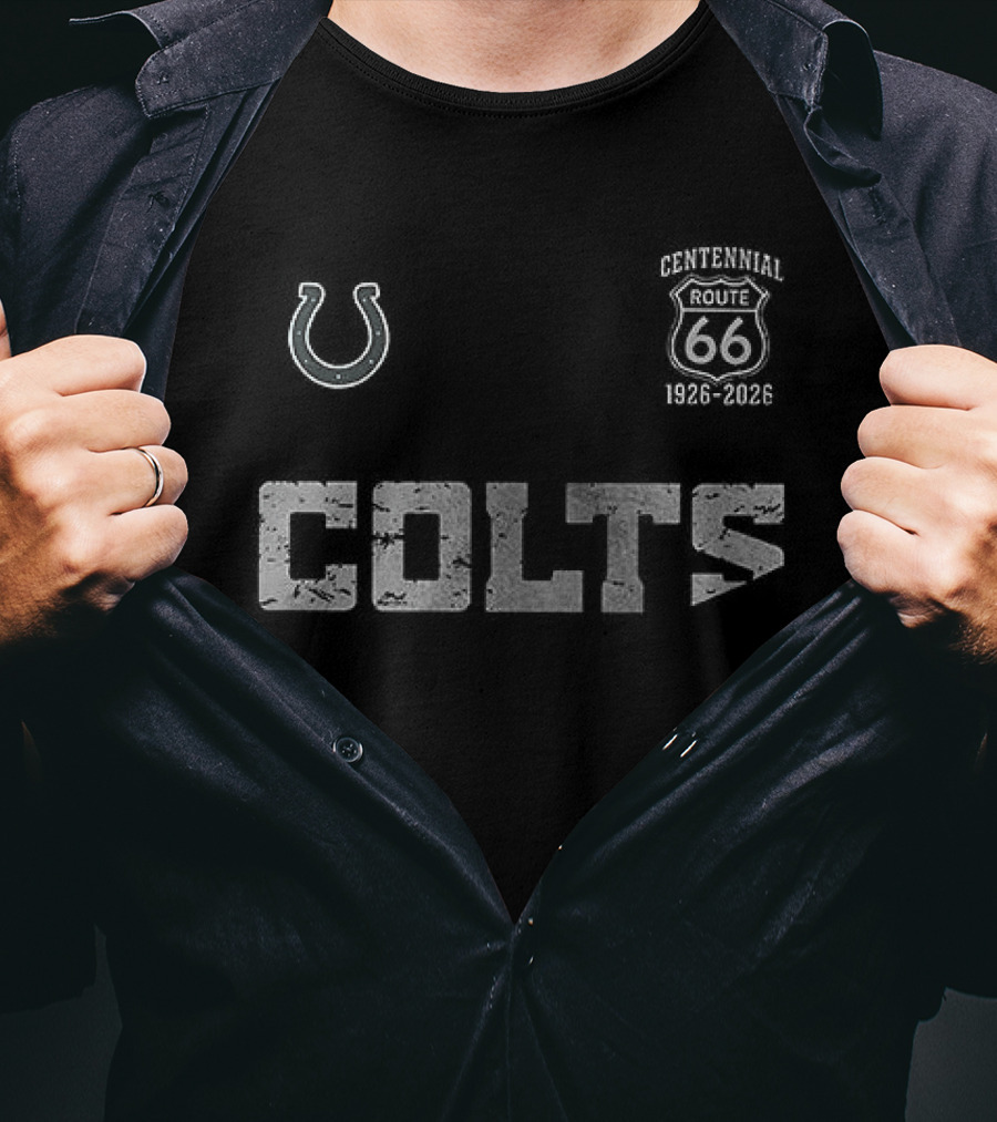 Indianapolis Colts Route 66 Centennial 100th Anniversary T-Shirt