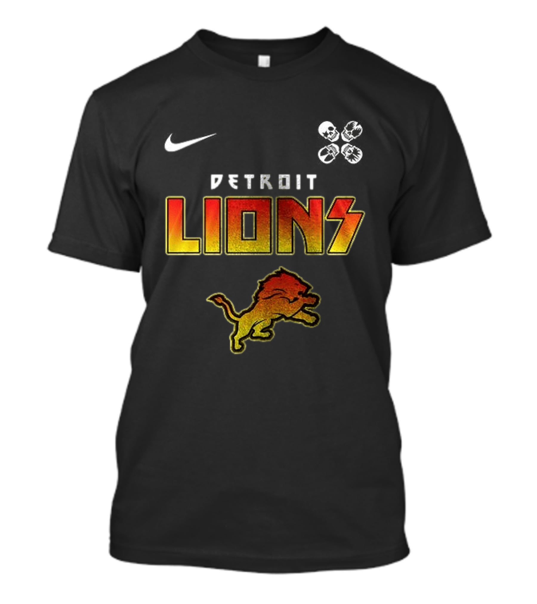 Detroit Lions Rock And Roll All Nite Abbey Road Nike T-Shirt