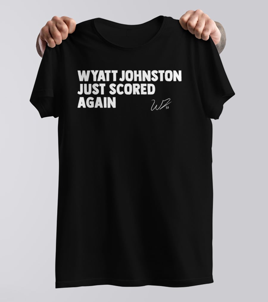 Wyatt Johnston Scored Again WP Signature T-Shirt