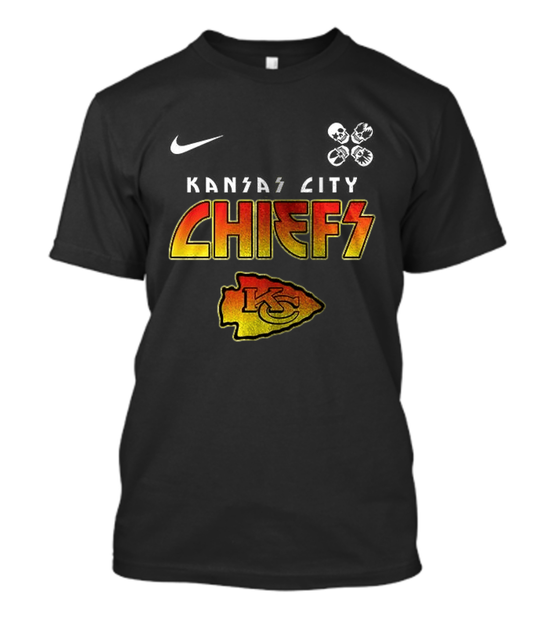 Kansas City Chiefs Rock And Roll All Nite Abbey Road T-Shirt