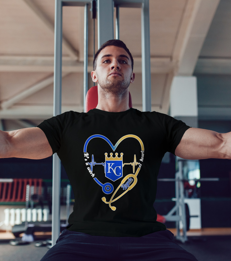Kansas City Royals Stethoscope Heartbeat It's A Work Of Heart 2026 T-Shirt