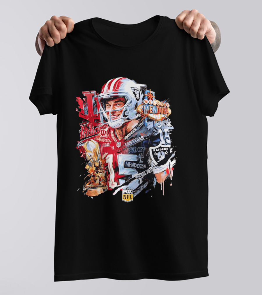 Las Vegas Raiders Welcome Fernando Mendoza Indiana Hoosiers NFL Raiders Football T-Shirt