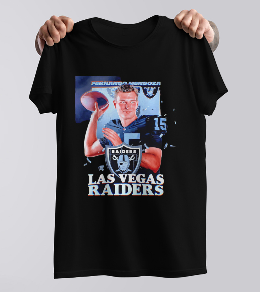 Fernando Mendoza Las Vegas Raiders Quarterback NFL Draft T-Shirt