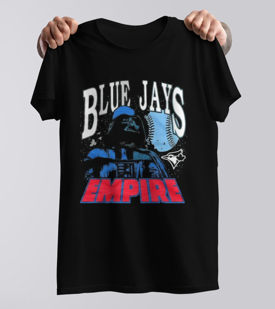 Star Wars MLB Crossover Blue Jays Empire Collaboration T-Shirt