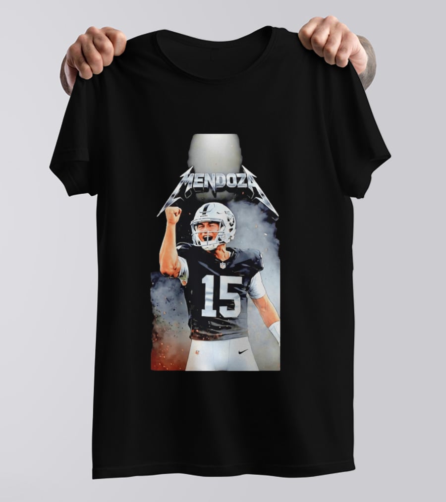 Mendoza 15 Las Vegas Raiders Metal T-Shirt