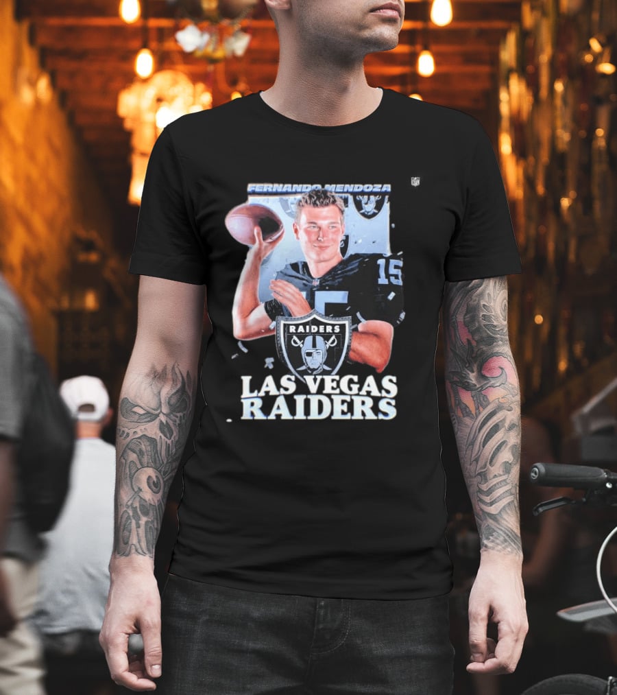 Fernando Mendoza Las Vegas Raiders Quarterback 2026 Mock Draft Prospect T-Shirt