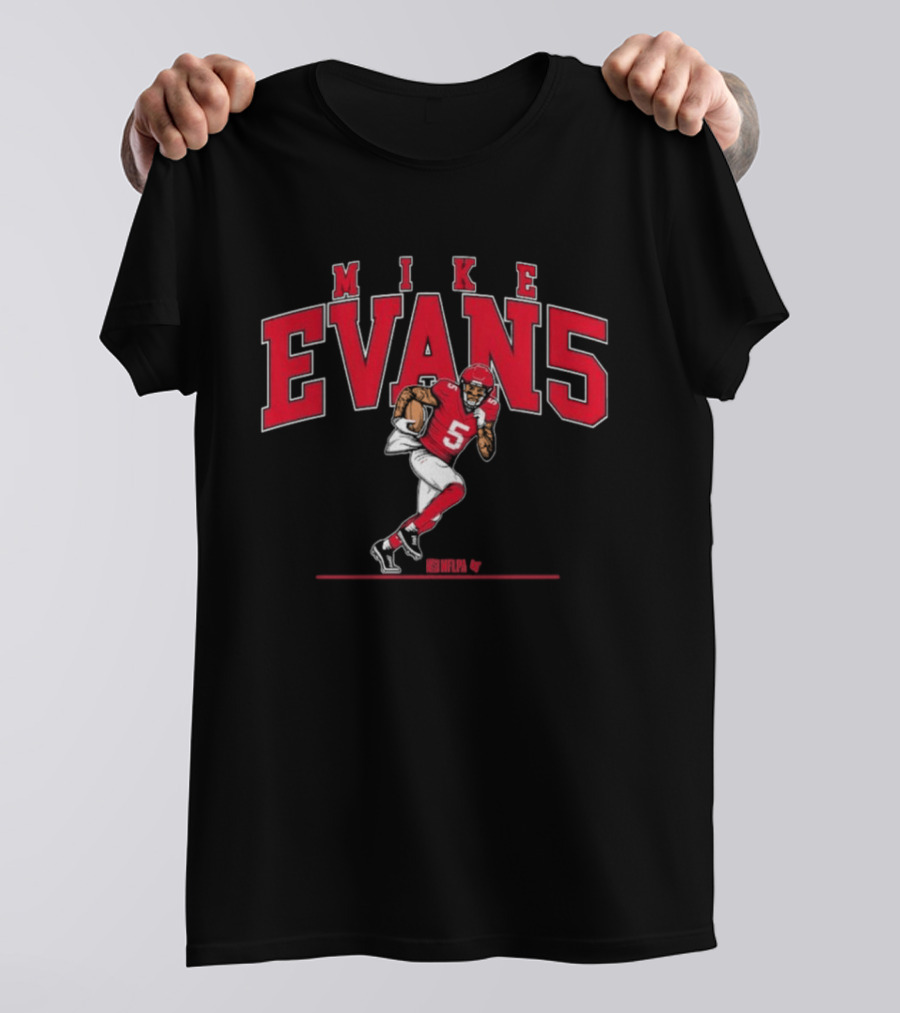 MIKE EVANS EVAN5 Football Red Jersey T-Shirt