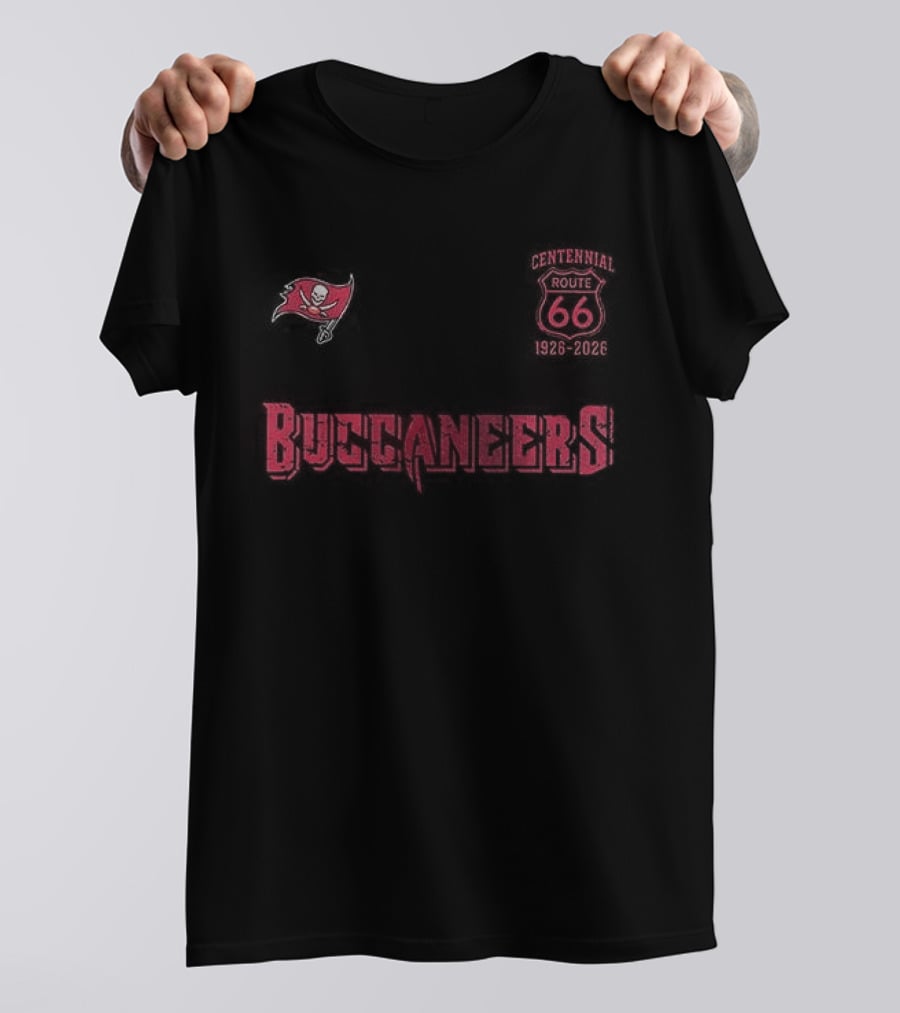 Tampa Bay Buccaneers Route 66 Centennial 100th Anniversary Celebration T-Shirt