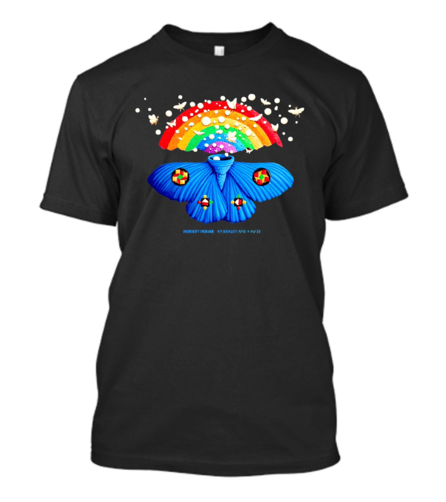 Modest Mouse An Eraser And A Maze Rainbow Moth Colorful Psychedelic T-Shirt