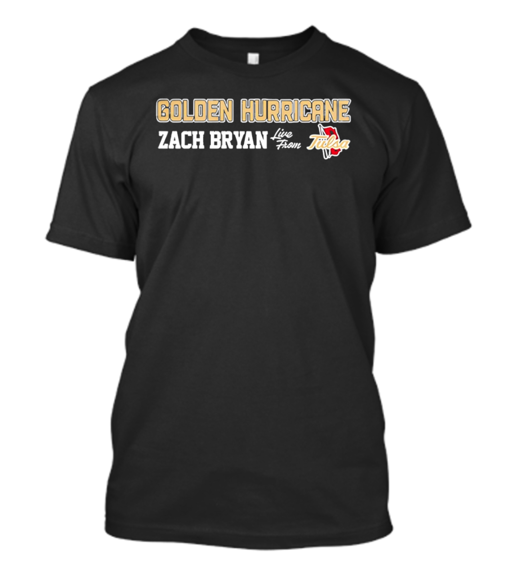 Golden Hurricane Zach Bryan Live From Tulsa T-Shirt