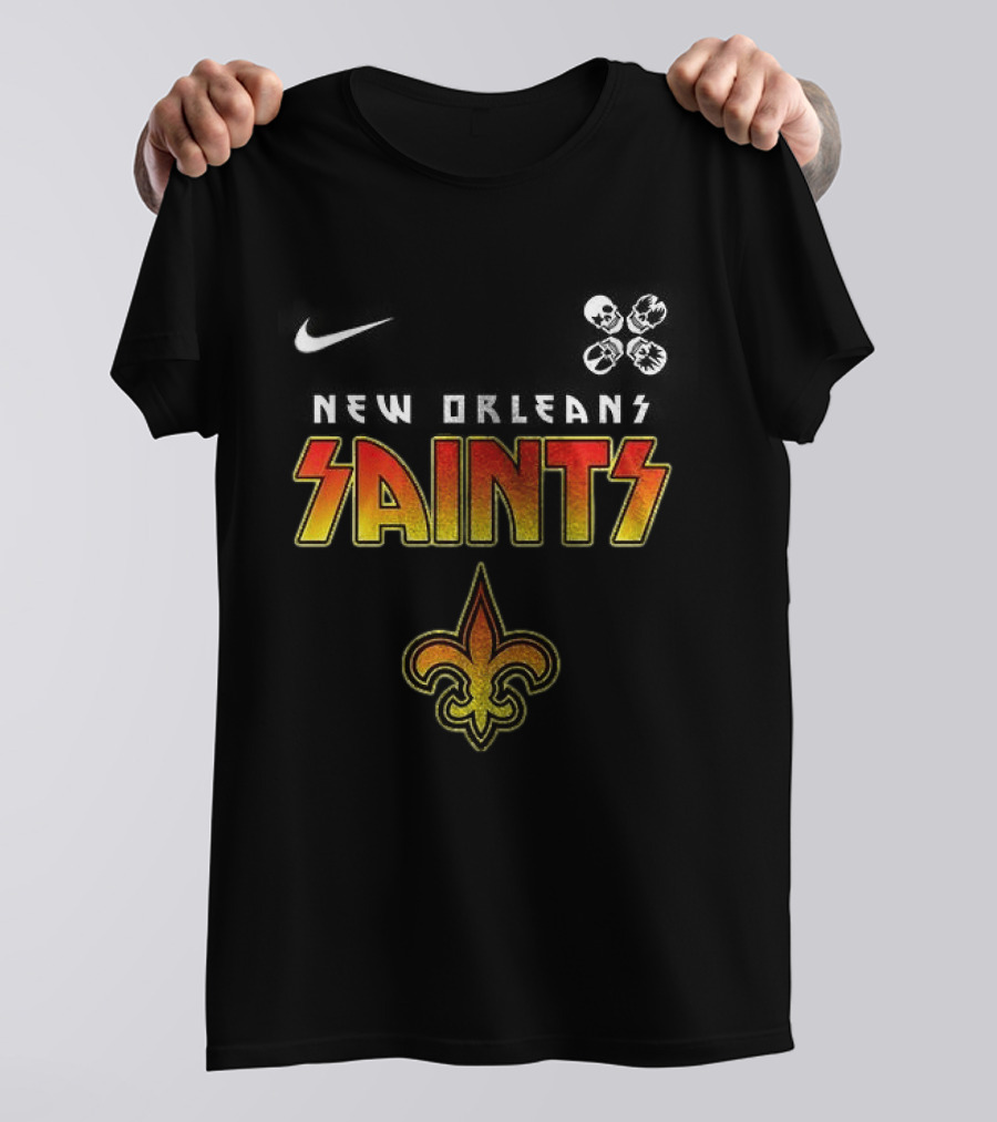 New Orleans Saints Rock And Roll Abbey Road T-Shirt