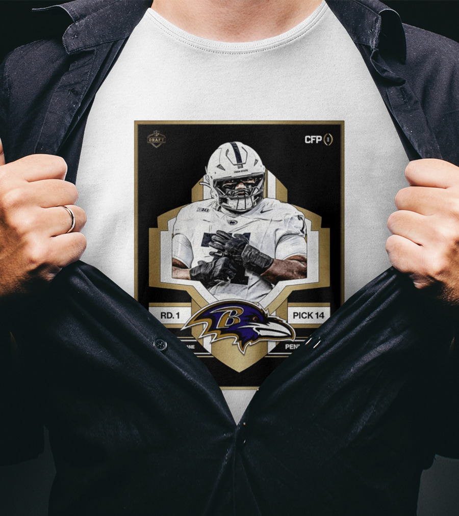 Baltimore Ravens Round 1 Pick 14 Penn State Olaivavega Ioane Draft 2026 T-Shirt