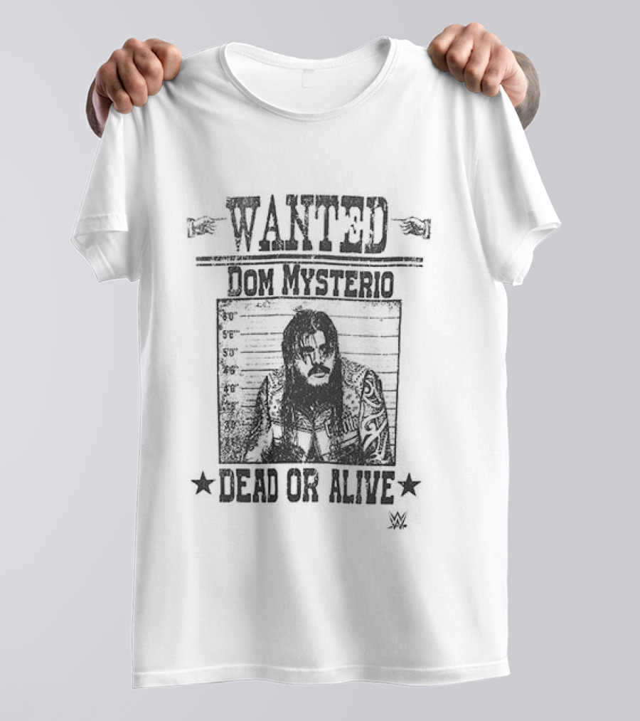 Wanted Dominik Mysterio Dead Or Alive Ripple Junction Tan T-Shirt