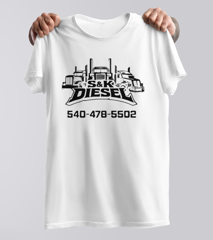 S&K Diesel Trucking Services 540 478 5502 T-Shirt