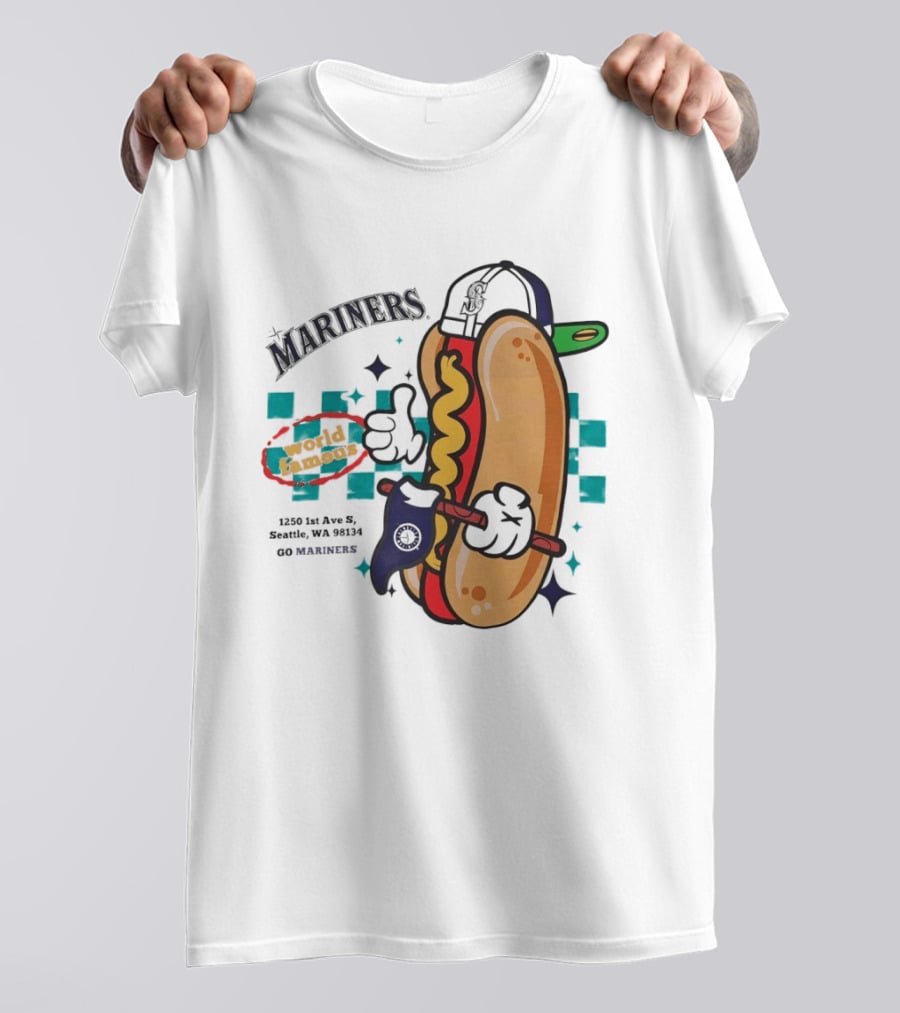 Mariners Concessions Classic Hot Dog Safeco Field Seattle WA #GoMariners T-Shirt