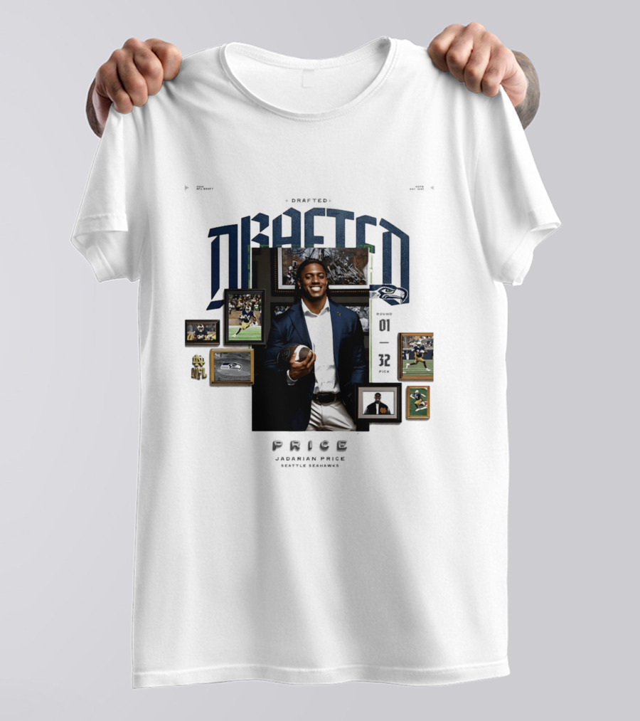 Seattle Seahawk 2026 Drafted Jadarian Price Football Highlights NFL T-Shirt