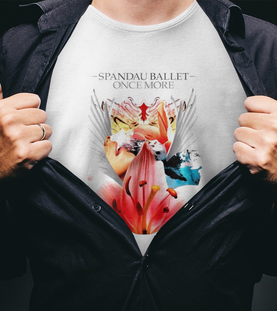 Spandau Ballet Once More Floral Abstract Wings T-Shirt
